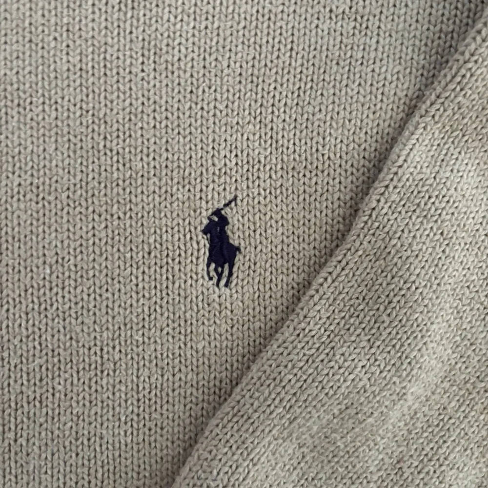 Polo Ralph Lauren Sweatshirt Mens Large Tan Crew Neck Sweater Long Sleeve - Picture 2 of 7